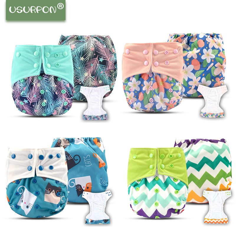 [usurpon] AI2 Baby Diaper Cloth With Double Leg Gusset All In Two
