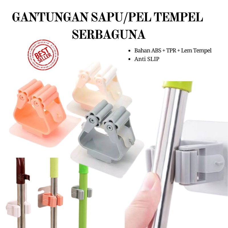 GANTUNGAN Gos C101 Broom Handle Hanger Mop Broom Handle Clamp