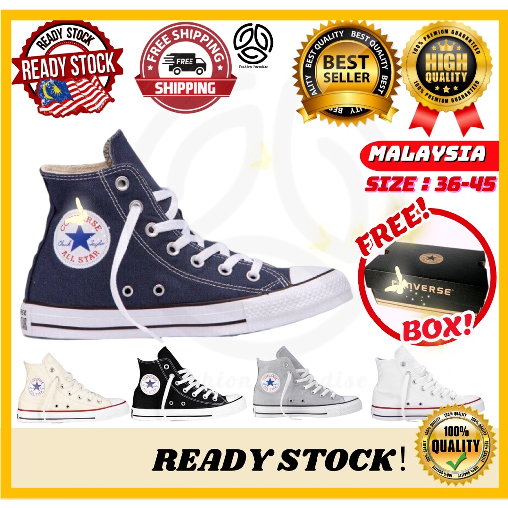 Converse Highcut Shoes Women Men Sneakees Shoes Kasut Converse