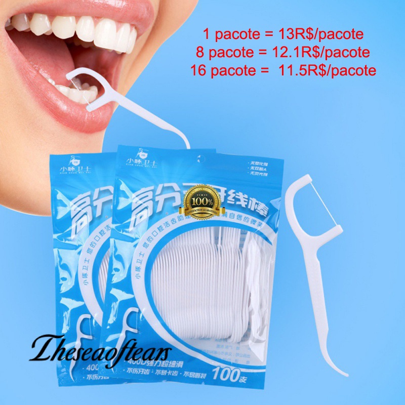 (GRACE)100 Pieces/set Combination of ultrathin curved toothpicks and