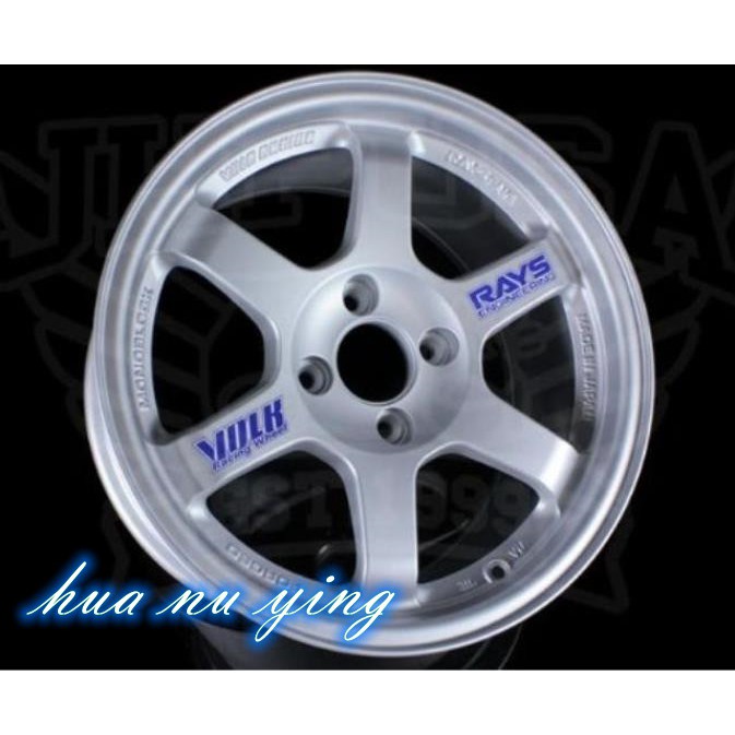 RIM STICKER RAYS VOLK RACING-4 PCS/SET | Shopee Malaysia