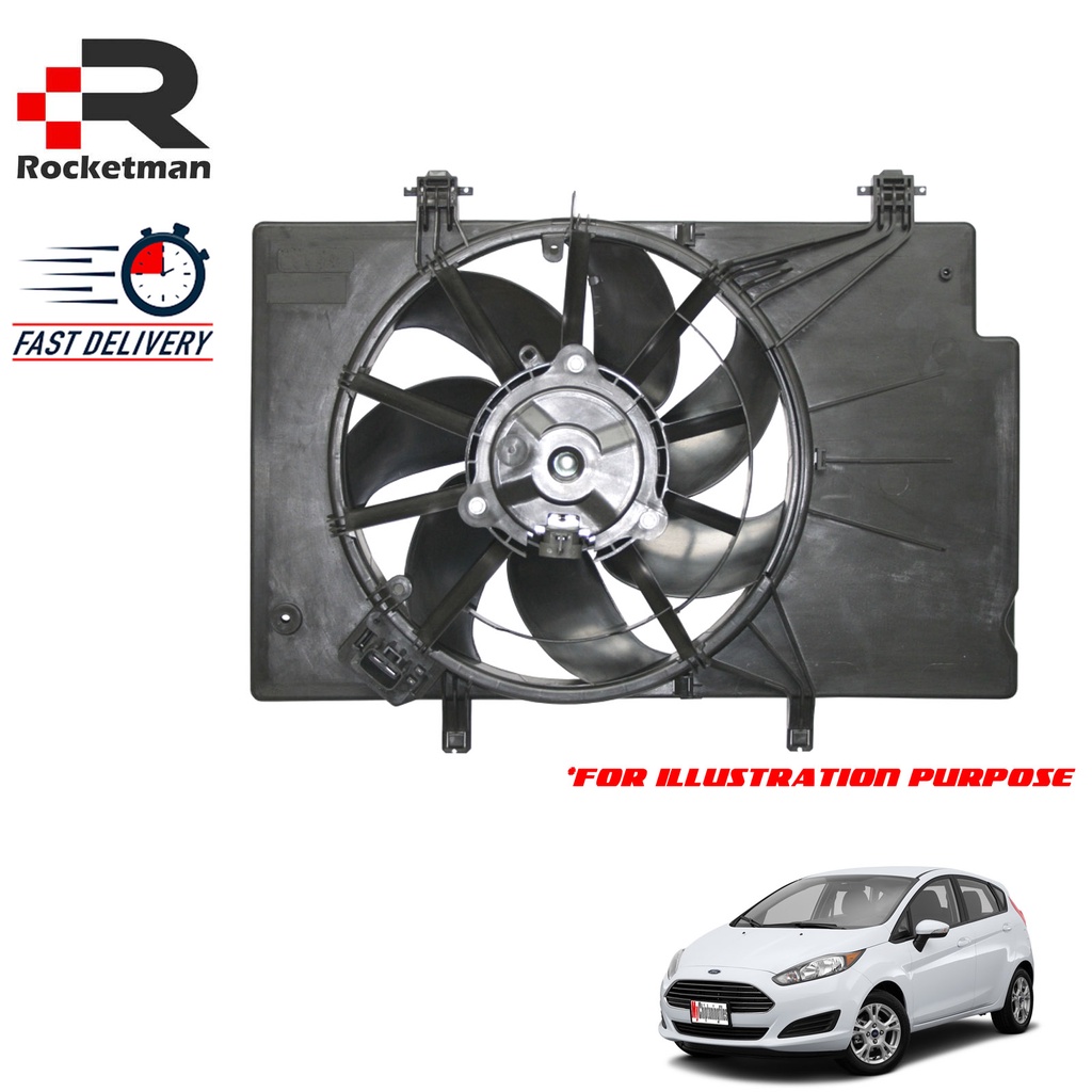 OEM RADIATOR FAN MOTOR ASSY FORD FIESTA 1.0 1.4 1.5 1.6 2008+ | Shopee ...