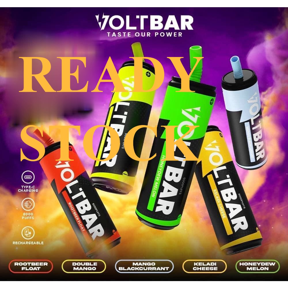 33⚡️DIRECT FACTORY ⚡️ VOLTBAR 6000 PUFF DISPOSABLE POD RECHARGEABLE
