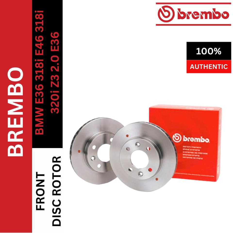 GENUINE BREMBO FRONT BRAKE DISC ROTOR BMW E36 318i E46 318i 320i Z3 2.0
