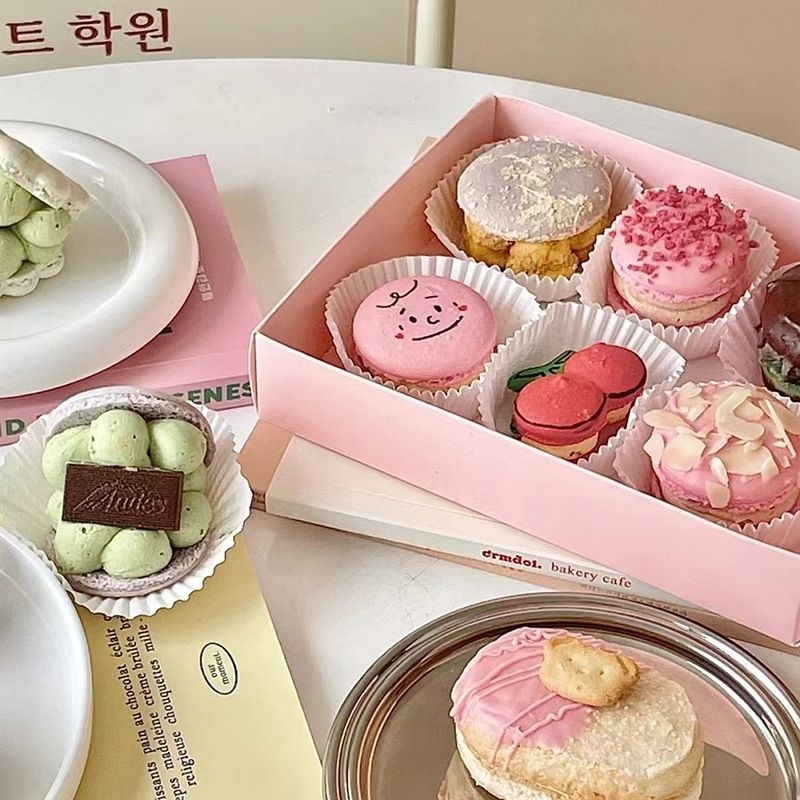 Ins small size cake box cakebox dessert box giftbox hightea set box ...