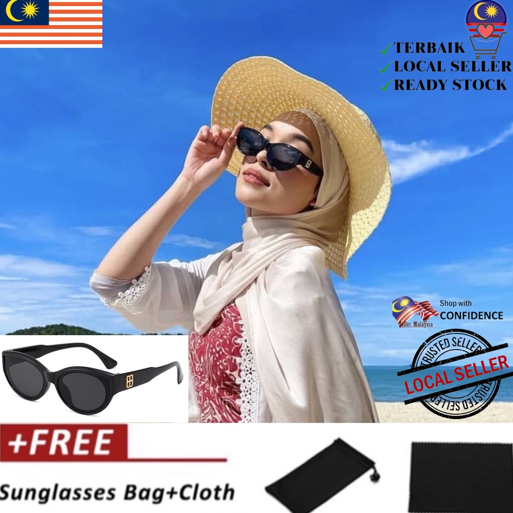 READY STOCK CAT EYE BB OVAL LUXURY BRAND RETRO VINTAGE EUROPEAN STYLE 400 UVAUVB PROTECTION UNISEX FASHION SUNGLASSES Shopee Malaysia