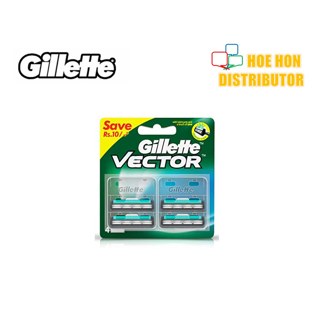 Gillette Vector Refill 4 Cartridge Shopee Malaysia