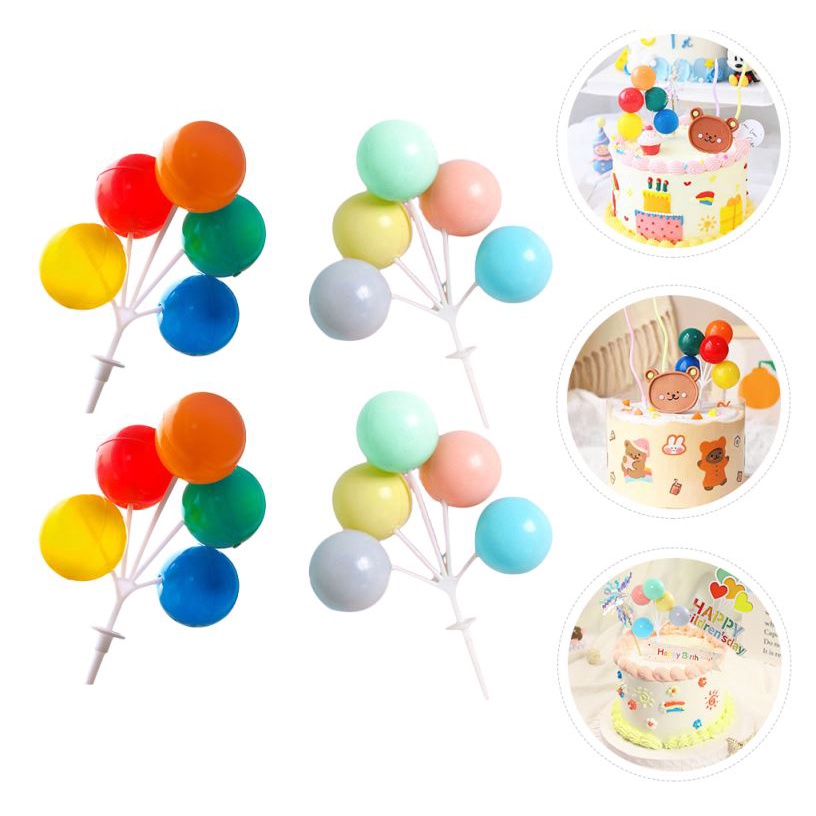 Coloful Macorons Balloon Cake Topper Delicate Cake Topper Safe Cupcake ...