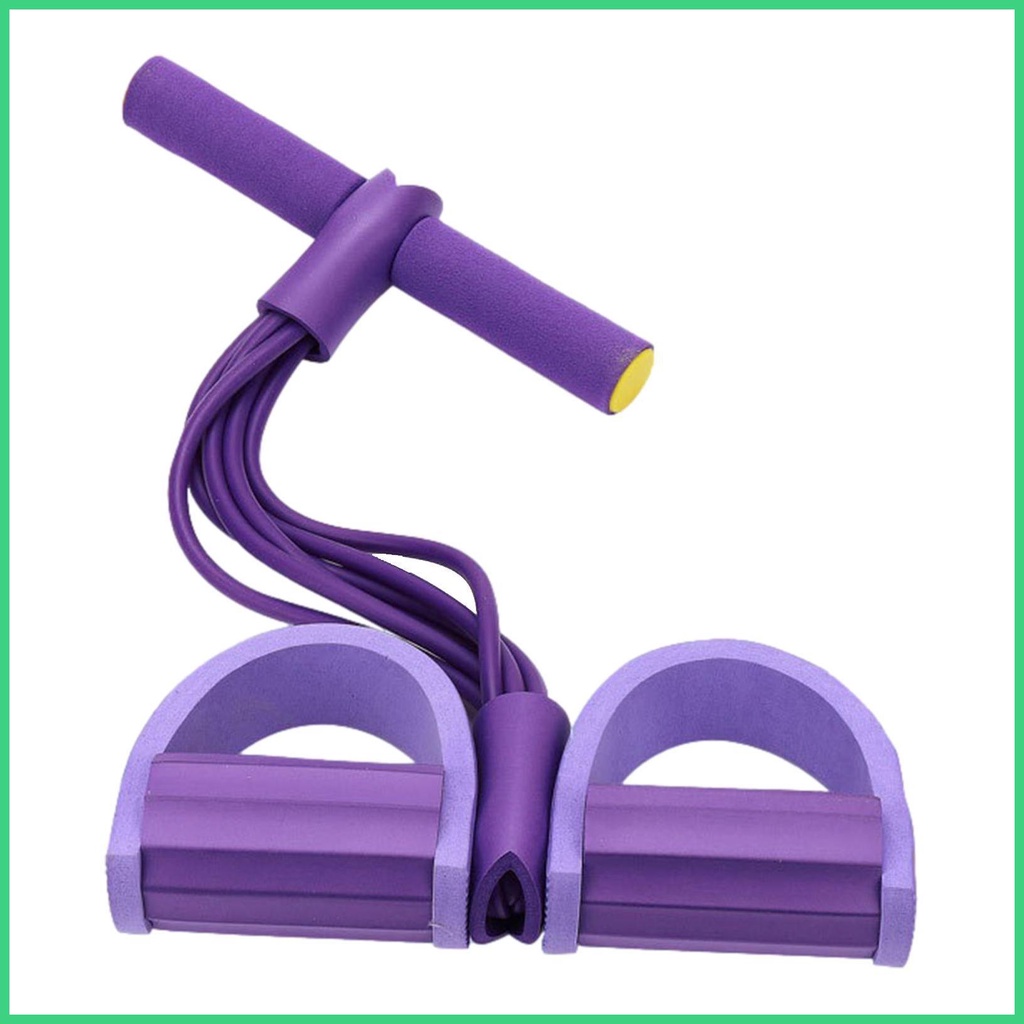 21 Fitness Resistance Bands-4 Tube Pedal Ankle Puller, 2025 New Pedal Resistance Band Stretch Bands, AB Training Auxiliary Device Workout Equipment For Women Men