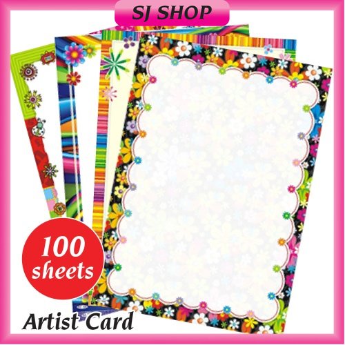 A4 Artist Card | A4 Fancy Artist Card | A4 Folio Card | Fancy Card ...