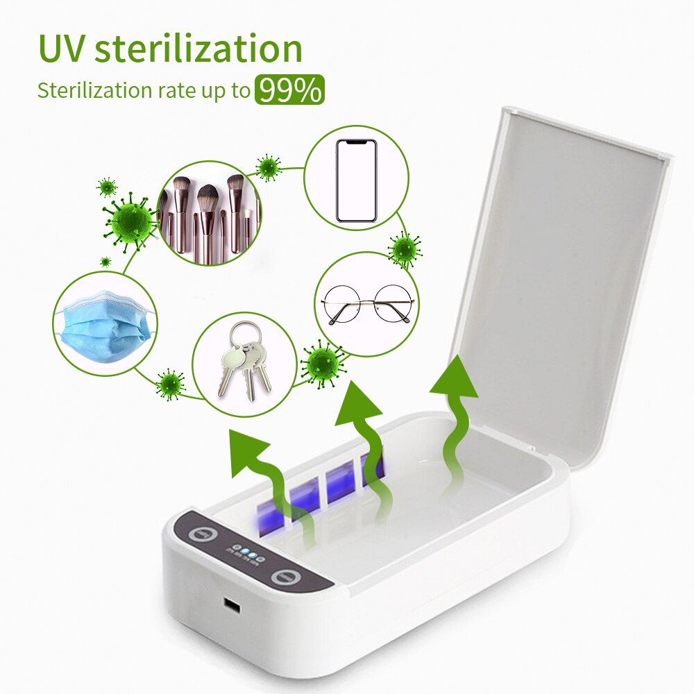Foreverlily 99% Kill Germs UV Sterilizer Box For Mask Phone Keys ...