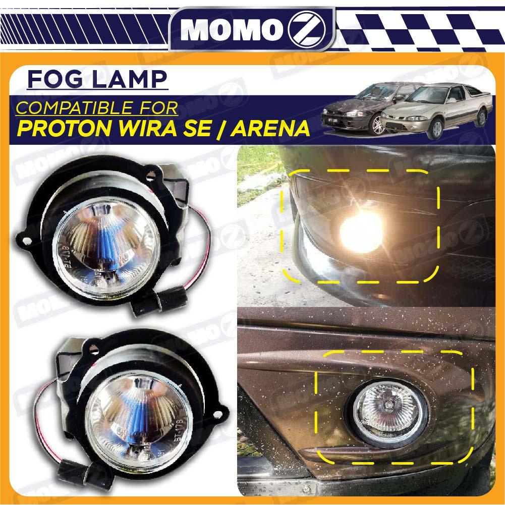 Car Front Bumper Fog Lamp Fog Lights Fit For Proton Wira Se Arena Left Right Pair Spot Light