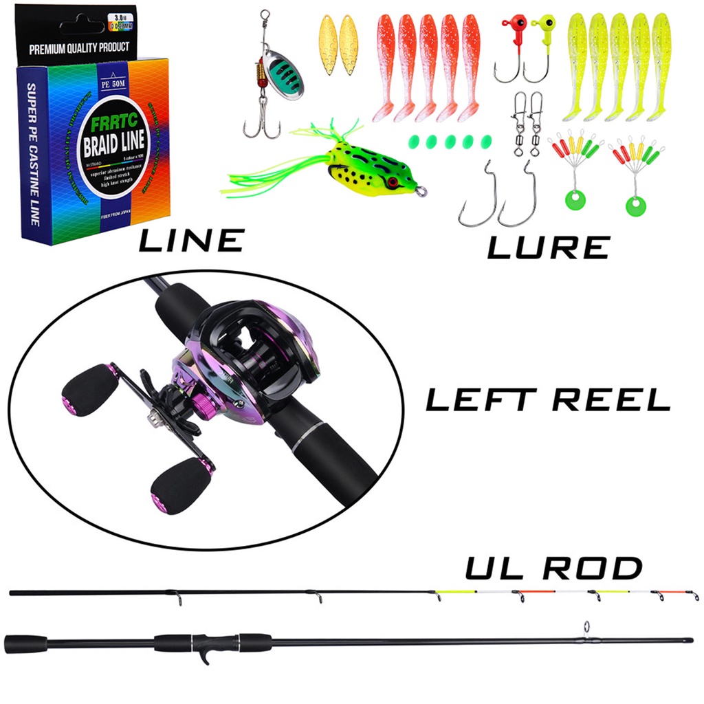 Sougayilang Baitcaster Fishing Rod and Reel Combo, Ultra Light