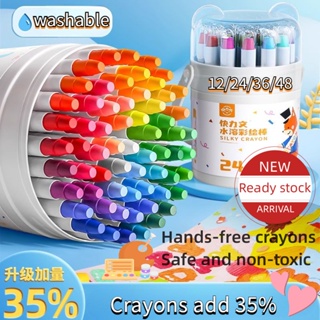 12pcs Children Crayons Set For Kindergarten & Primary School Students,  Creative Cartoon Wax Crayon, 8/12/24-colors, For Painting, Drawing,  Doodling, Wax Pencil Stationery For Kids