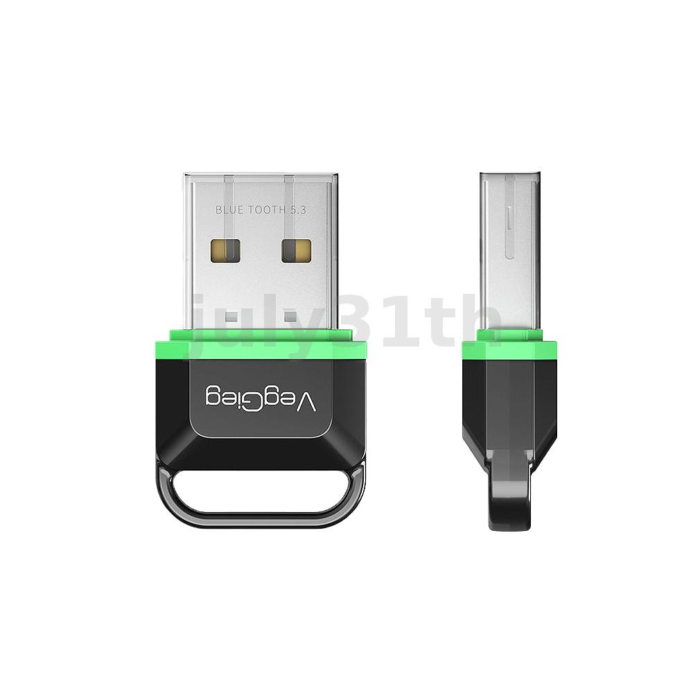 VegGieg bluetooth Adapter 5.3 USB bluetooth Dongle Wireless Transceiver