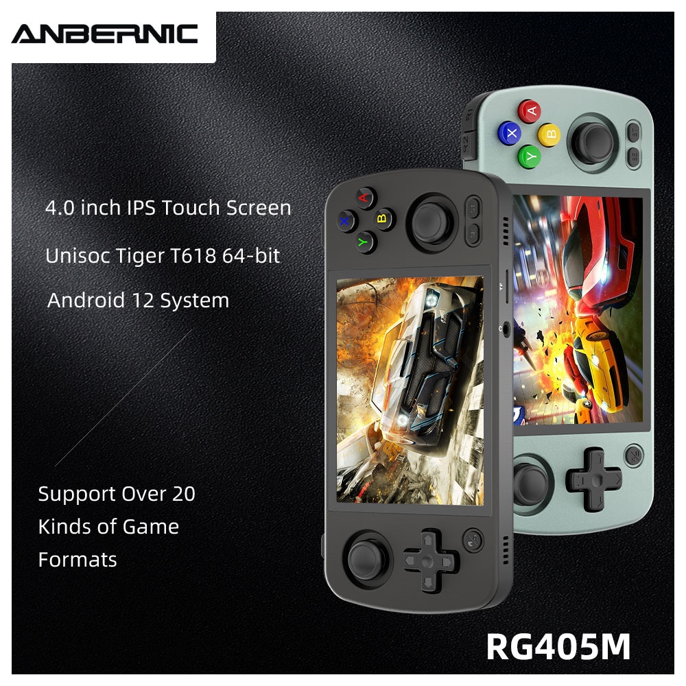 RG405M Metal Handheld Game Console Android 12 System Unisoc Tiger T618 4  Inch IPS Screen Game Player Support OTA Update | Shopee Malaysia