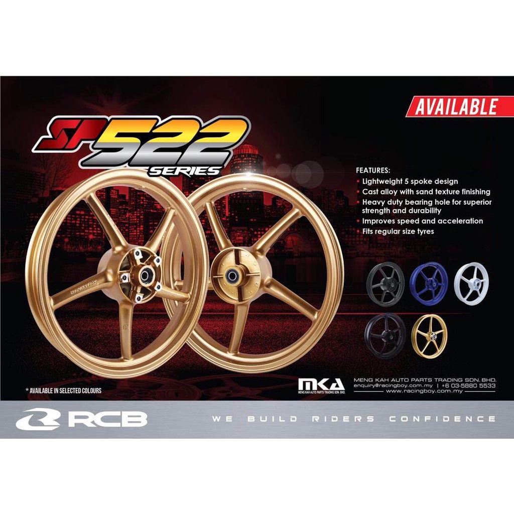 RCB SPORT RIM SP522 R25 F-300*17 R-500*17 | Shopee Malaysia