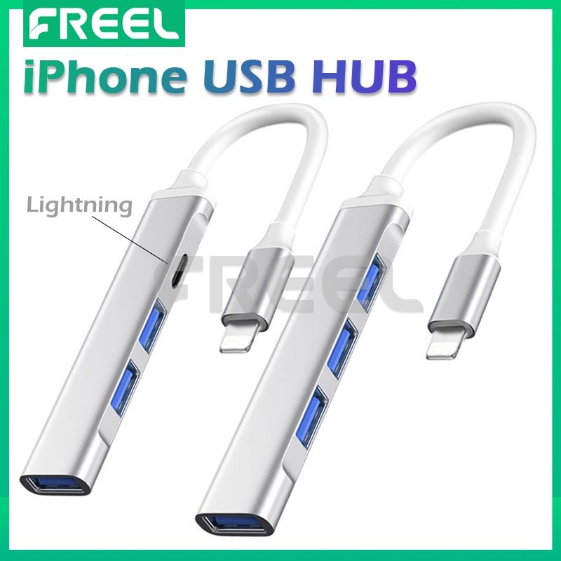 Lightning to USB-C Hub OTG 4-in-1 with 3.0 Port & Fast Charging for ...