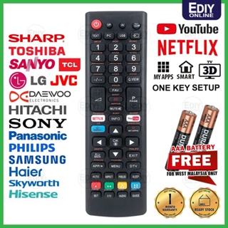 Replacement Remote Control No Need Pairing Smart Television Remote for TV  for CLE‑998 for