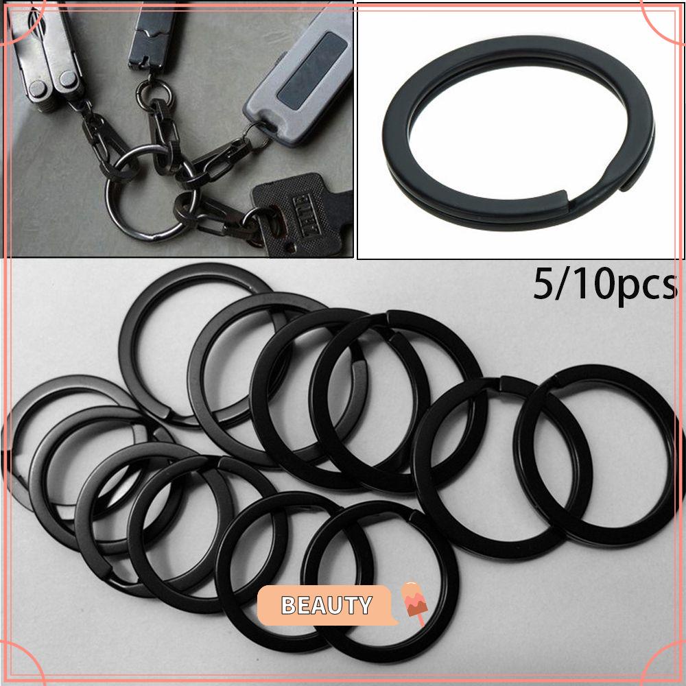 BEAUTY 5/10pcs Metal Black Stainless Steel Outdoor Tools Locking Key ...