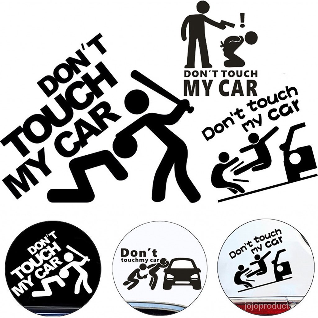 Funny Car Sticker Dont Touch My Car Decals Stickers Creative Auto Decal