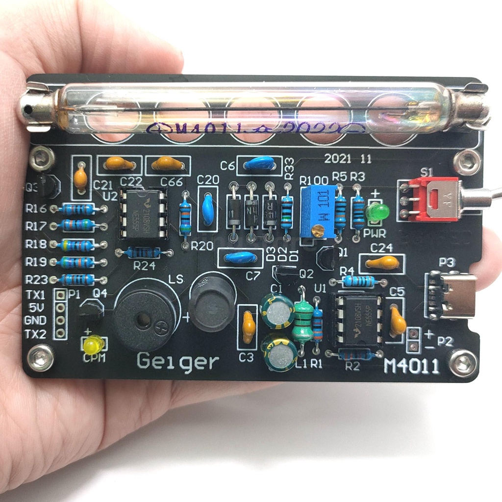 DIY Nuclear Radiation Meter Circuit Board Kit Assembled Geiger Counter ...