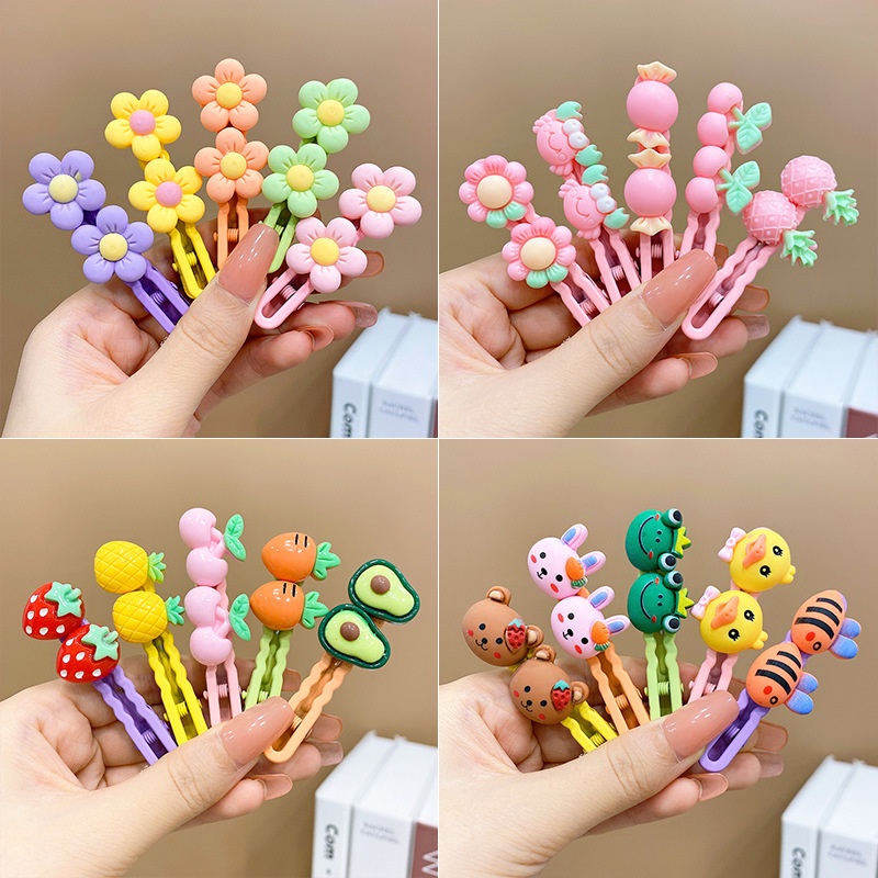 Fashionable and Cute Cartoon Hair Clip Children's Side Line Hair Clip