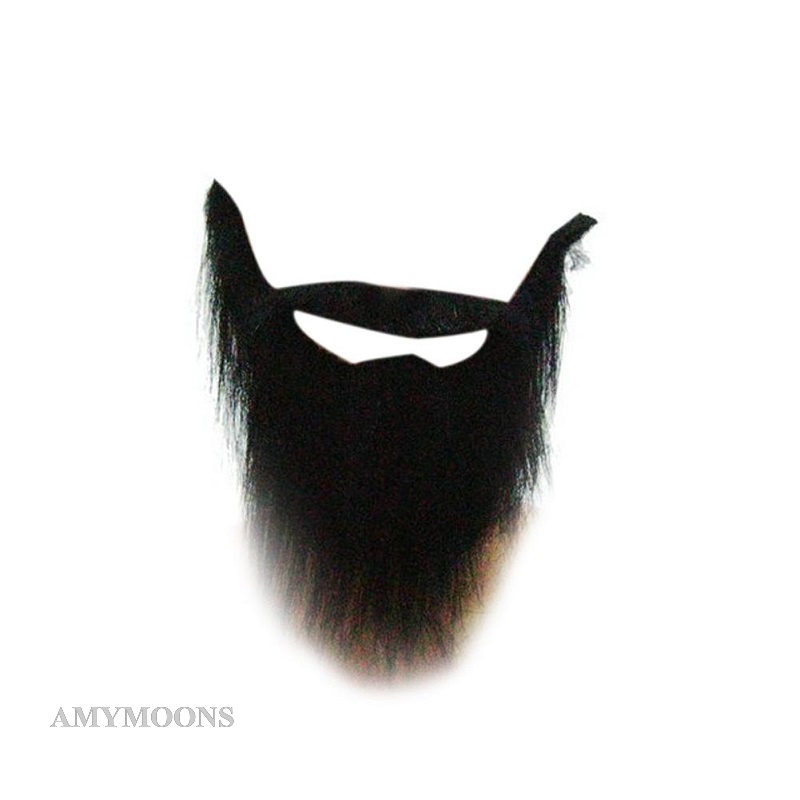 AMYMOONS Fake Beard Mustache Simulation Man Stage Shows Lifelike Makeup ...