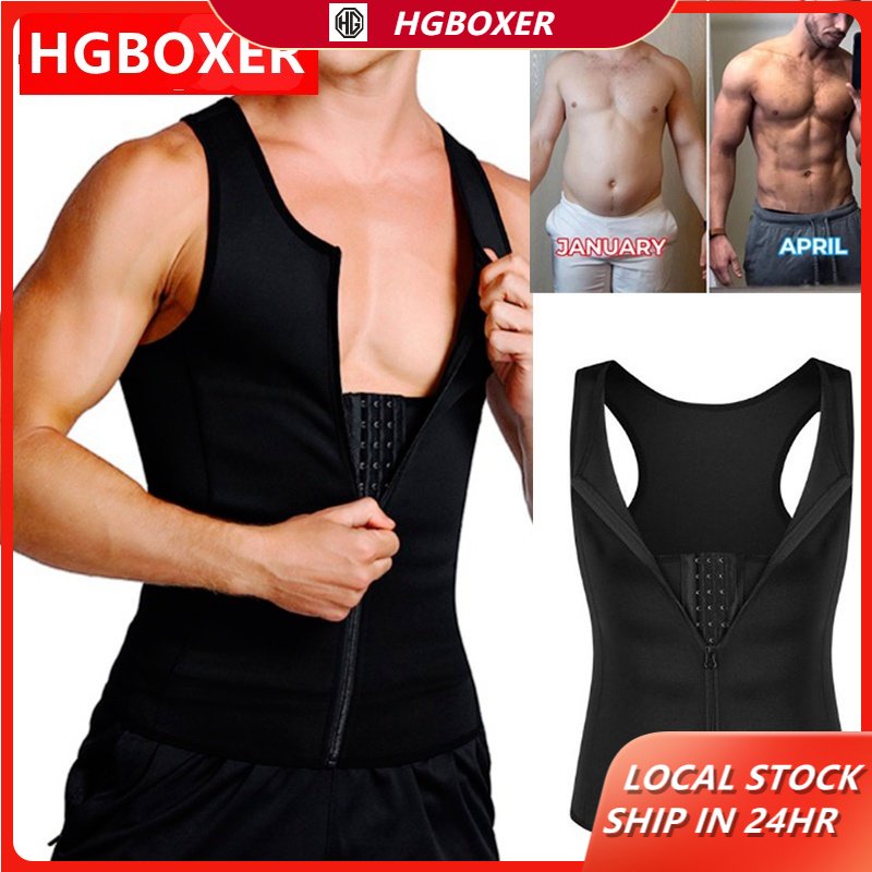 Compression Shirt for Men Weight Loss Workout Undershirts Slimming Body
