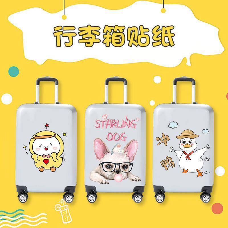 ins style cute luggage stickers trolley case waterproof without leaving