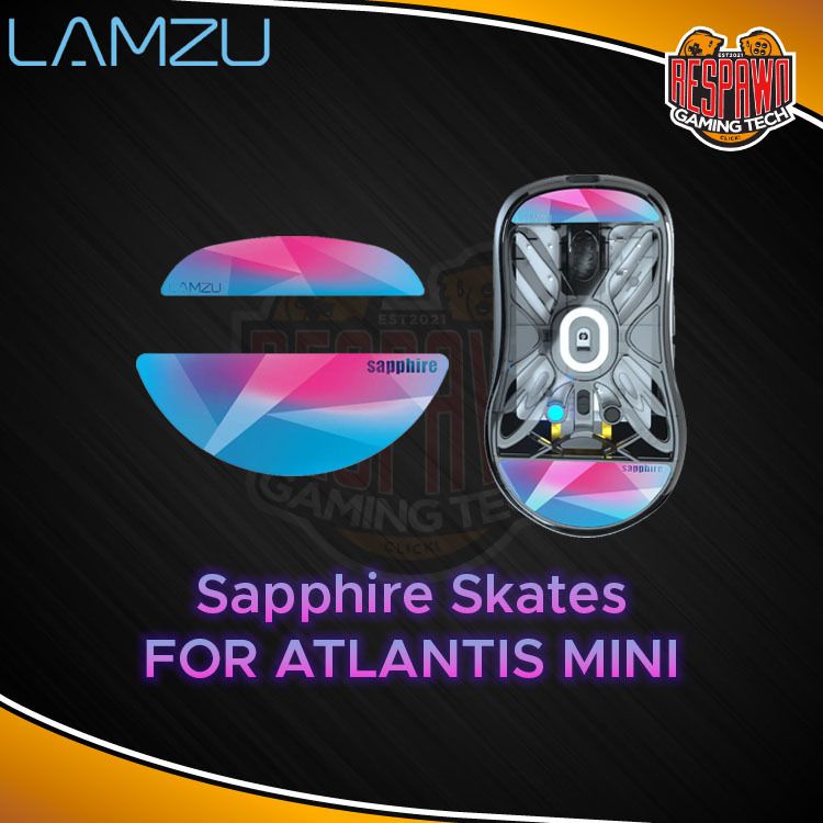 Lamzu Atlantis Skates Pour Atlantis Mini Pro - Pattes De Souris Gaming Haute Performance Lamzu Sapphire
