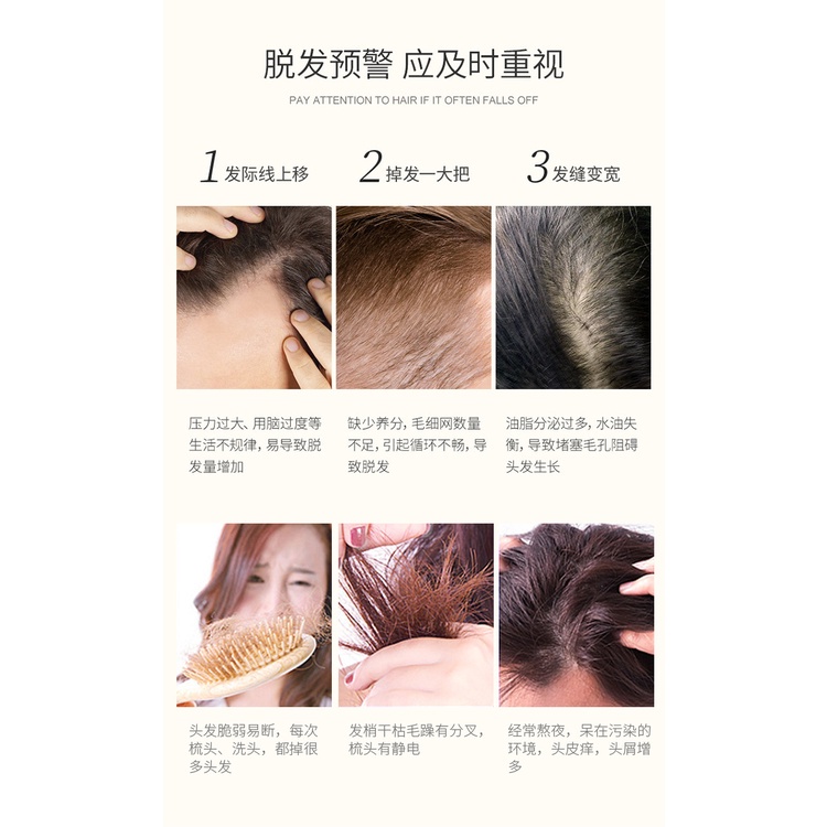 ZHENXIU Natural Ginger Juice Hair Regrowth Shampoo 500ml, Antihair