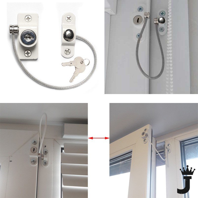 JK New Baby Safety Lock Child Window Restrictor Security Lock Kids