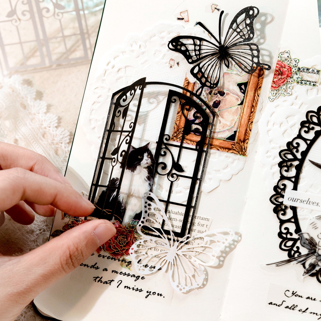 60pcs Retro Loft Book Theme Material Background Collage Paper Junk Journal  Diary Planner Scrapbooking Decorative Diy