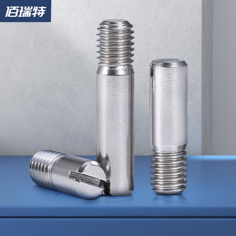 Zh304 Stainless Steel Slotted Male Threaded Cylindrical Pin Slotted