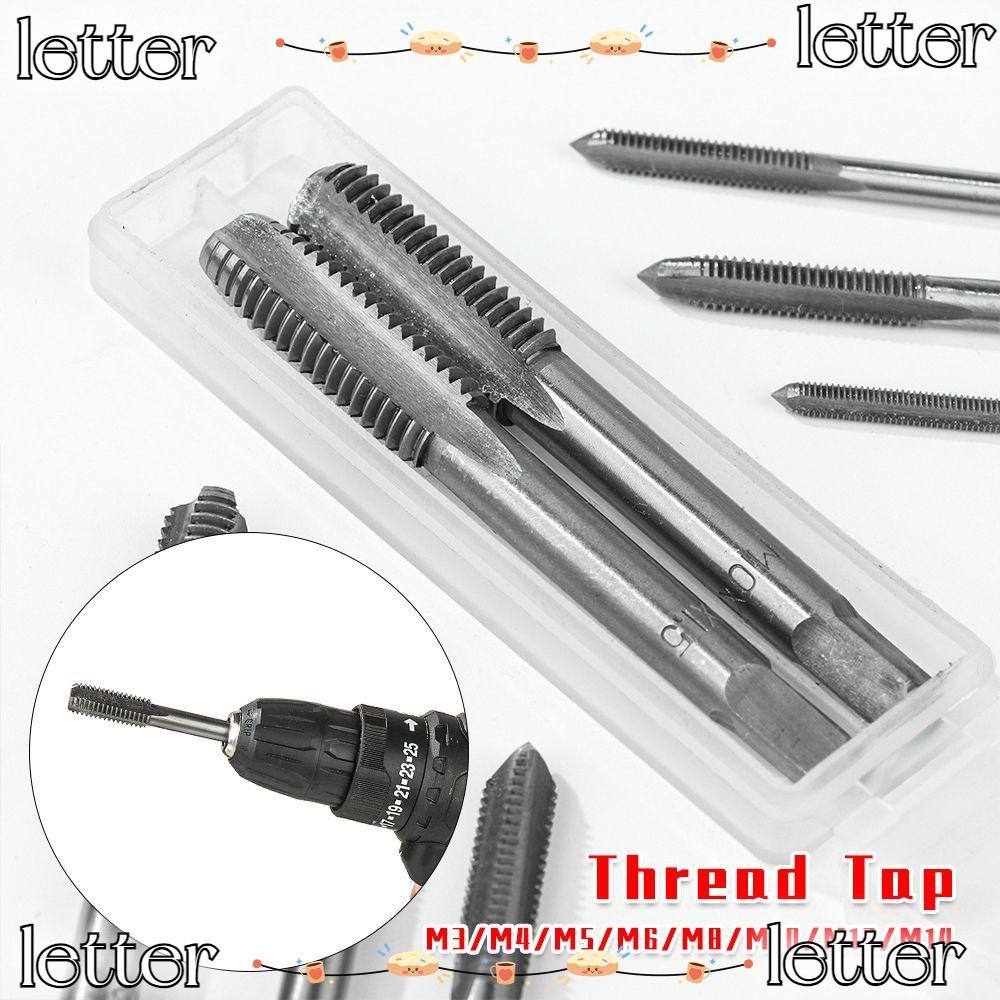 [LETTER] 2PCS/Set Tools Thread Tap Set Metal Working Threading Kit Hand ...