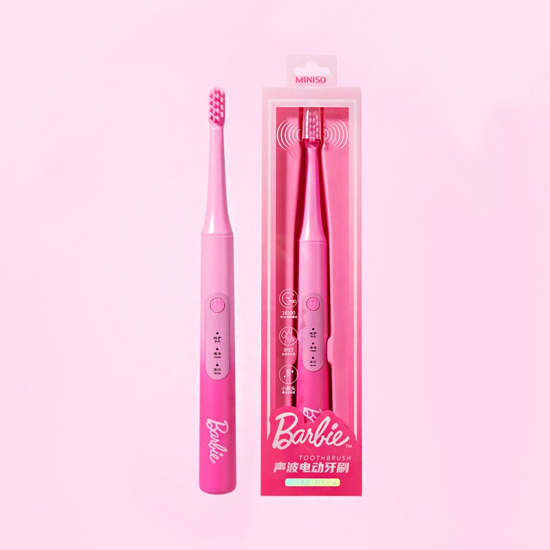 Miniso Barbie Series Soft Bristle Sonic Electric Toothbrush