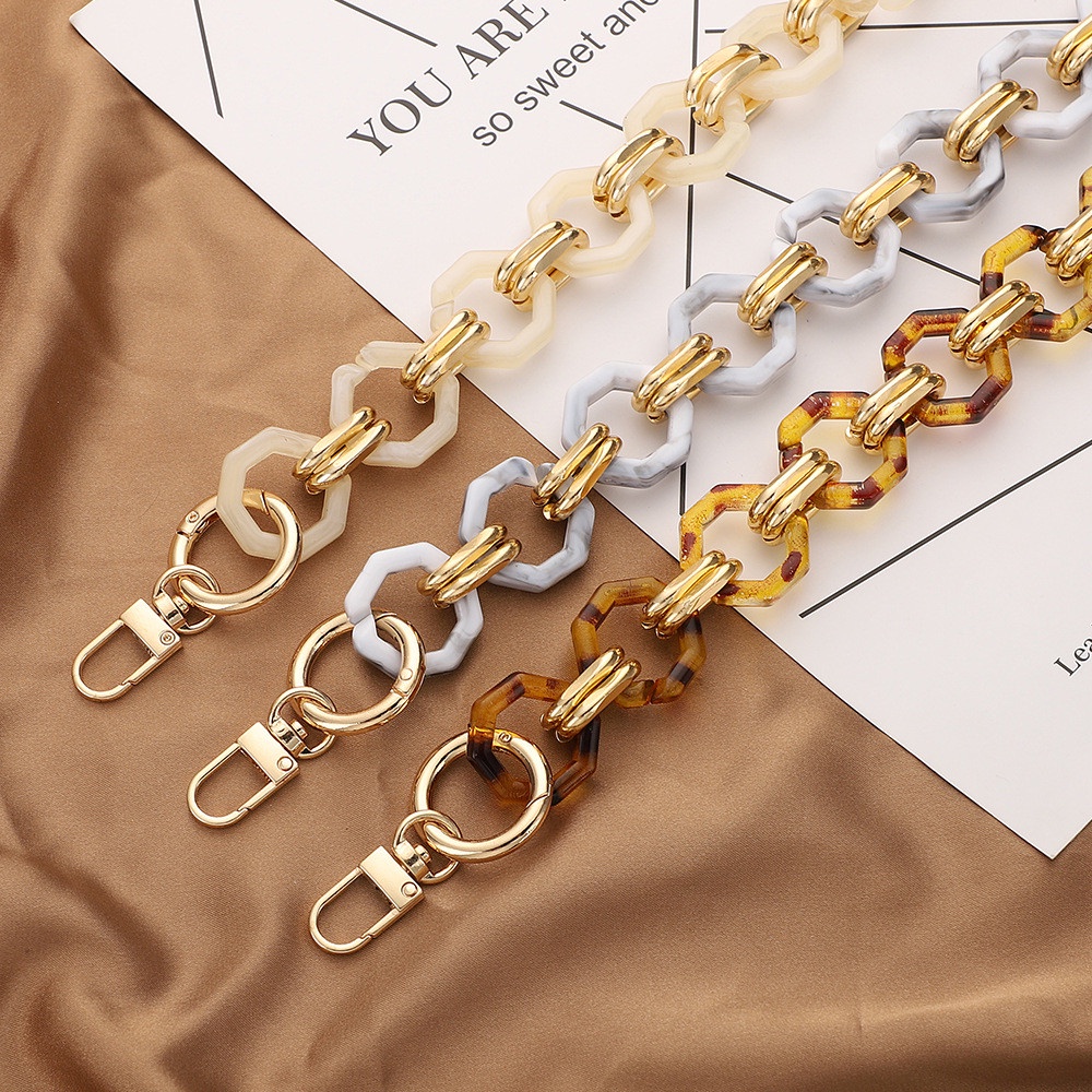 Acrylic Handbag Chains Shoulder Bag Strap DIY Purse Chain Handles Belt ...