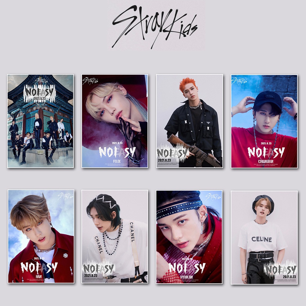 Kpop Stray Kids NOEASY SKZ SKZ Sticker Poster Photocards ID Photo HD ...