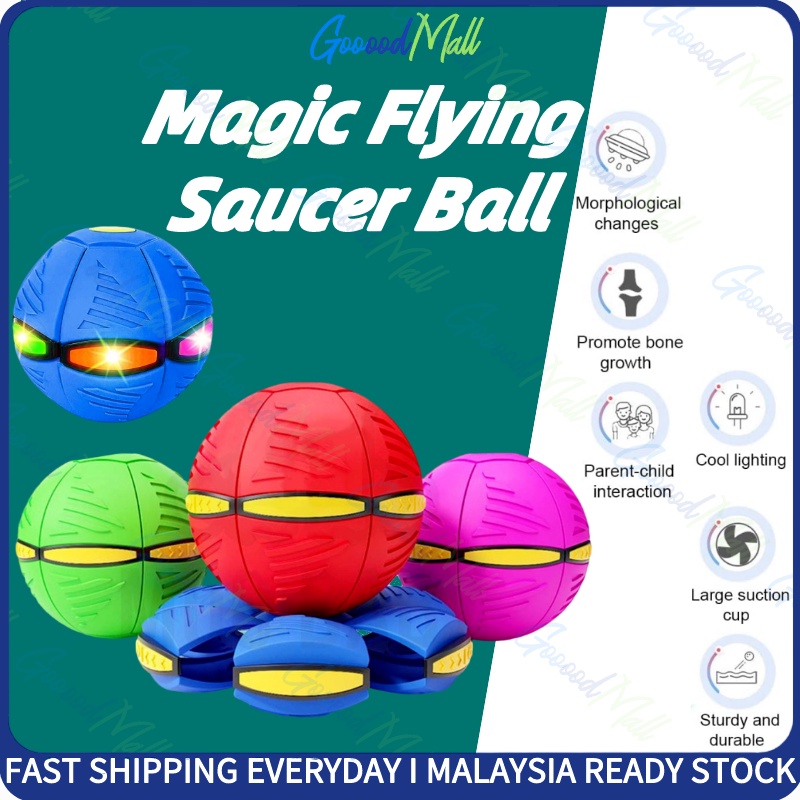 Ready Stock Flying Saucer Magic Flying Saucer Ball UFO Flat Throw Disc