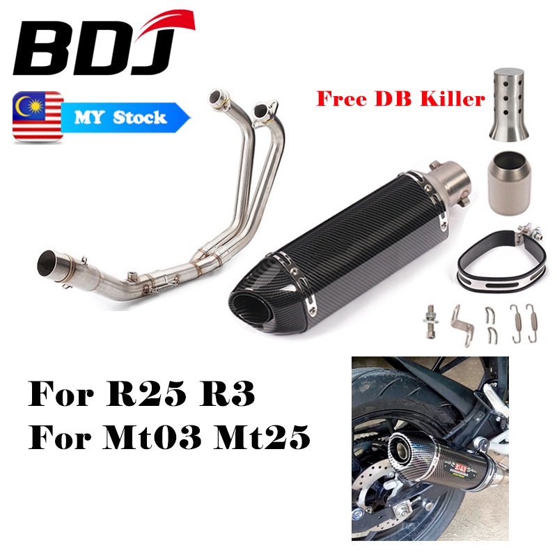 Bdj For Yamaha Yzf R25 R3 Mt03 Mt25 Mt 25 Yoshimura Full Exhaust