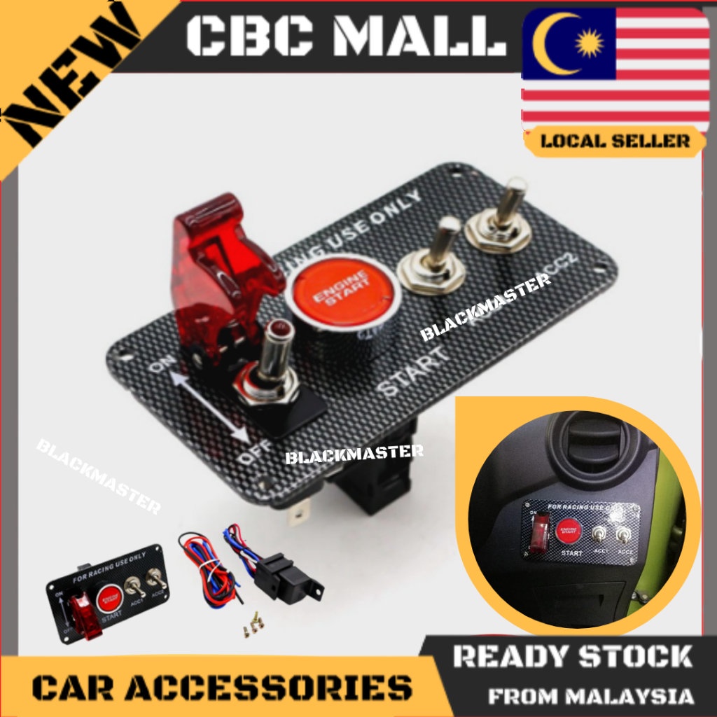 Racing Car Ignition Switch Panel Engine Start Start Push Button LED ...