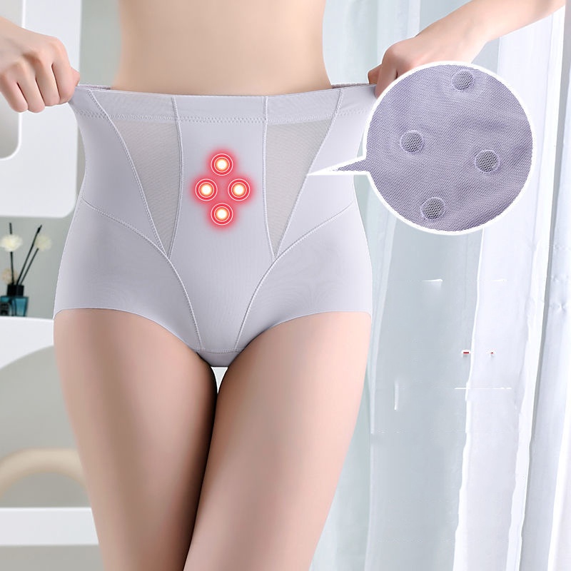 LNS】M-4XL Plus Size Belly Contracting Panty Women's High Waist Postpartum  Slimming Belly Fat Burning Body Shaping Waist Trimming Butt-Lift Underwear  Thin Breathable Panties 高腰收腹內褲女