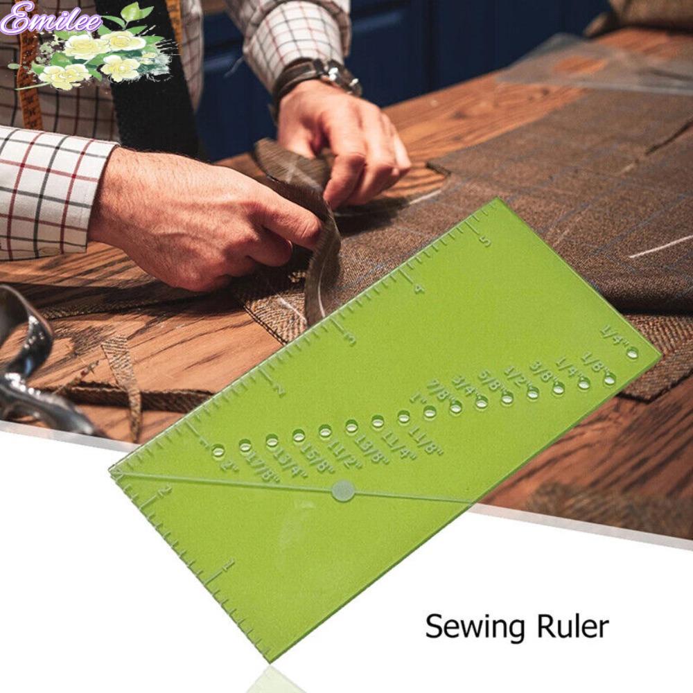 EMIL Sew Allowance Ruler Sewing Tool Seam Allowance Guide Rulers Seam