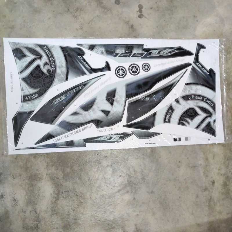 Stiker sticker body stripe cover set (13) lc135 v2 v3 v4 v5 v6 v7 ...