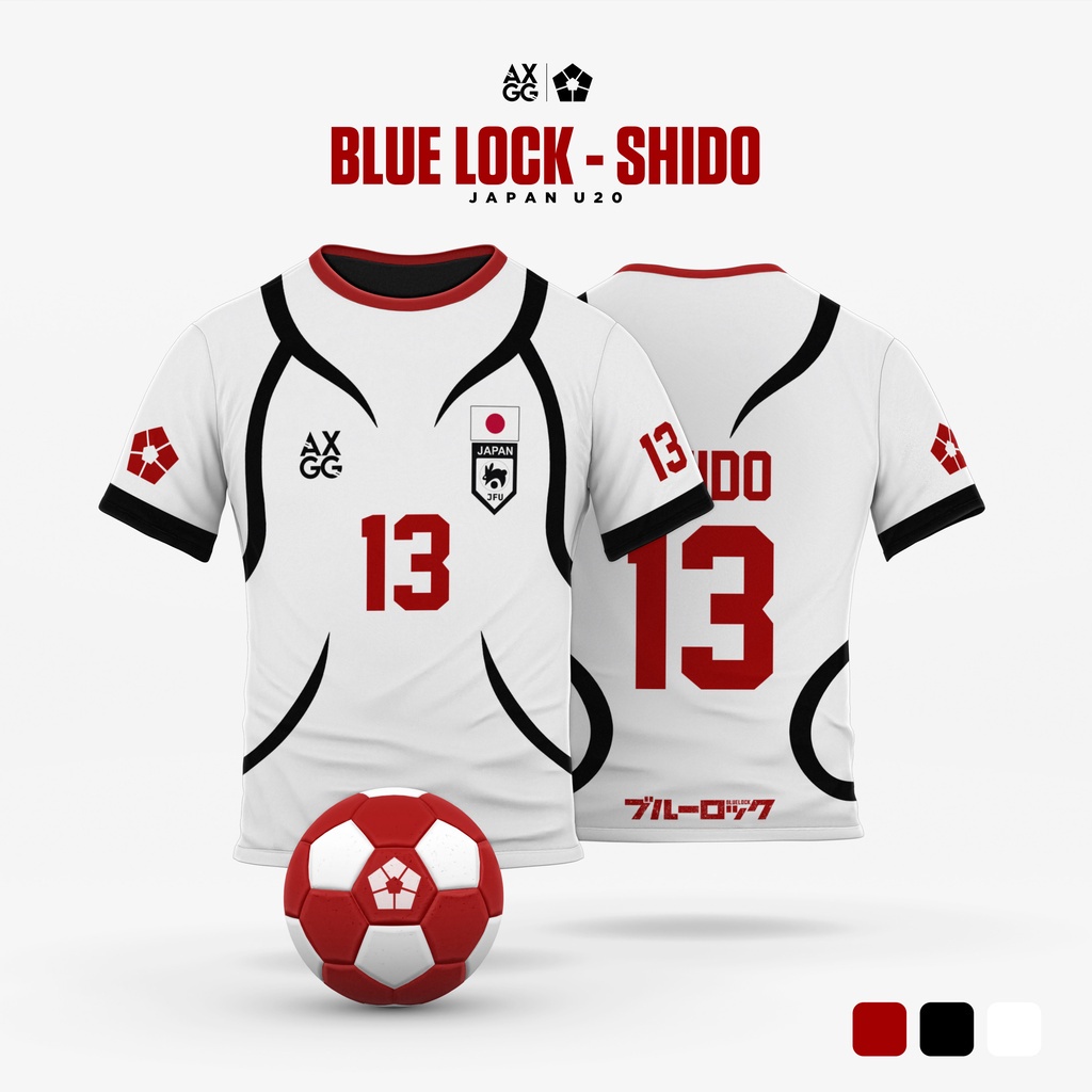 Ready Stock AXGG " Blue Lock Japan U20 Shido " Unisex Anime Jersey
