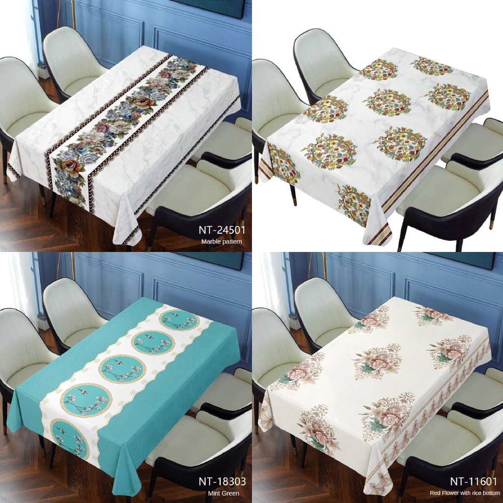 European style PVC Tablecloth Fabric Desk Table Cloth Mat Background Cloth Table Dustproof Cloth