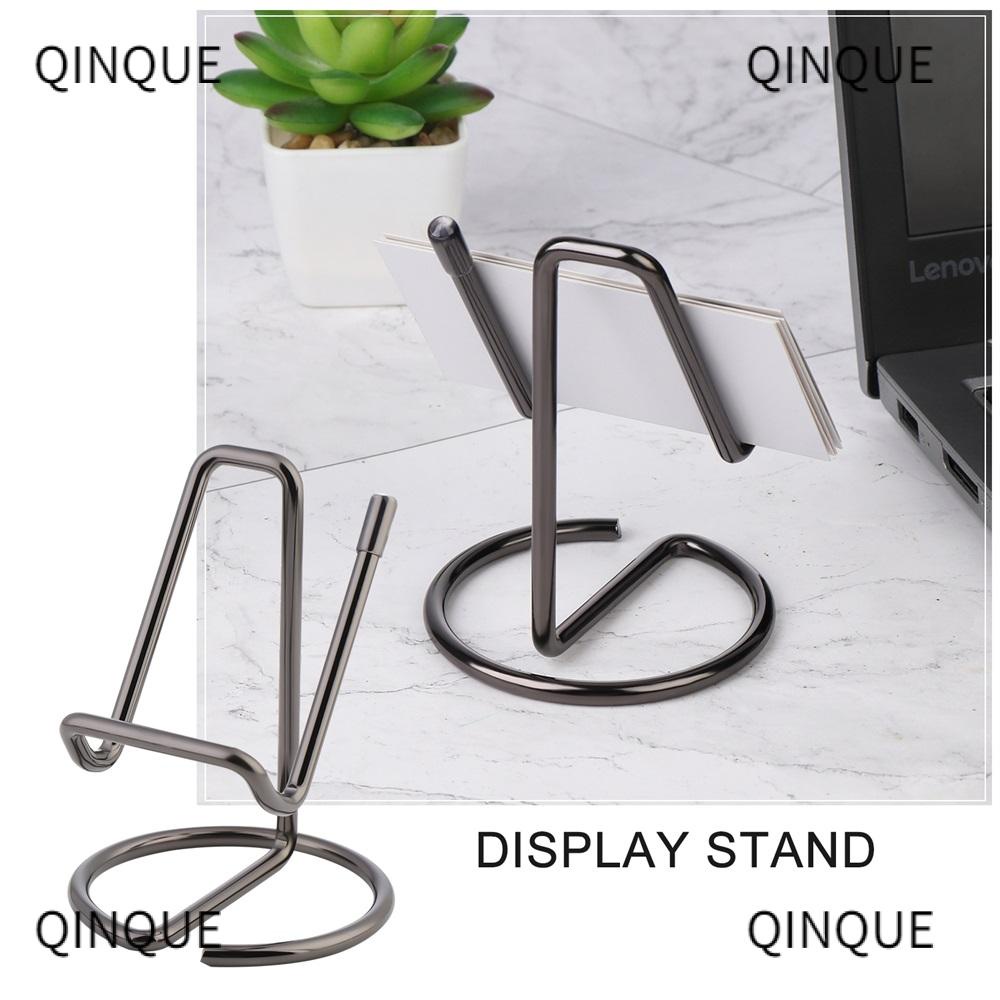QINJUE Desktop Card Holder Office Holder Stand Business Card Cute for