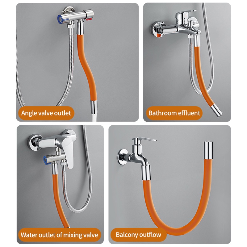 Faucet Extension Hose Extender Pipe Hose Extension Pipe Splashproof