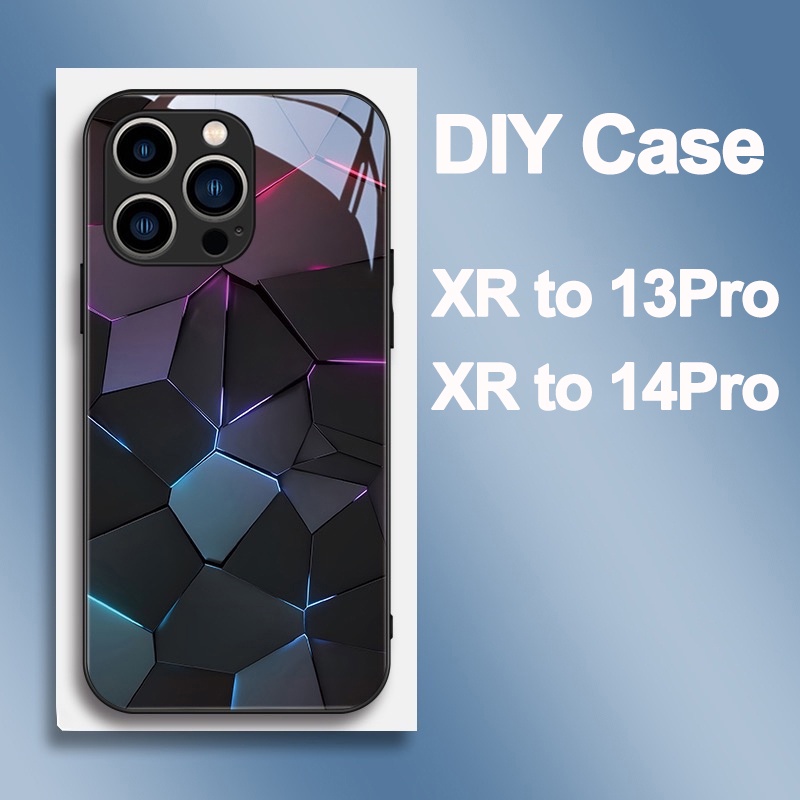 For IPhone XR to 13 Pro /14 Pro Casing Camera Lens Protector Glass Case